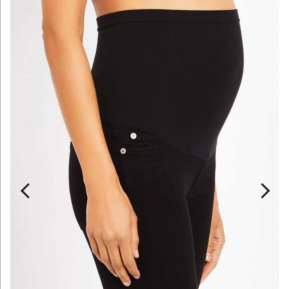 MATERNITY 7 for All Mankind Black Jeggings